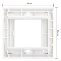 Wall Plate with Screw for Blank Inserts  - 3 Hole, Use around the world
