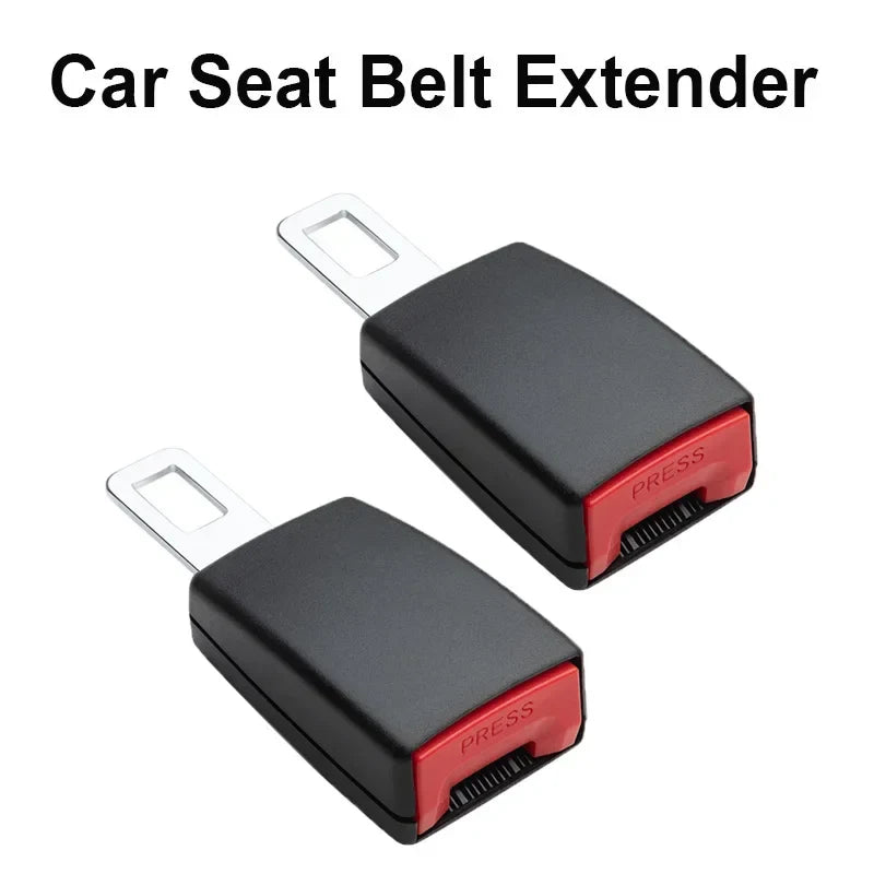 Eliteridegear car seat belt clip extender with safety buckle lock, thick insert socket, and seat belt accessory for secure fit.