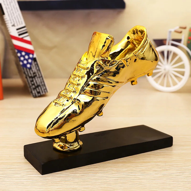 Golden Boot Award Trophy – Gold Plated Football Gift