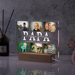 Custom Photo Text 3D Acrylic Lamp For Mom Dad Gift