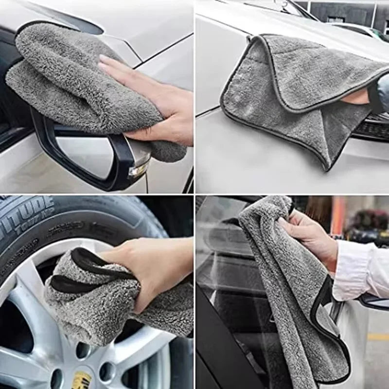 Eliteridegear microfiber car wash towel, 100x40cm, fast drying, extra soft, high water absorption for auto cleaning.