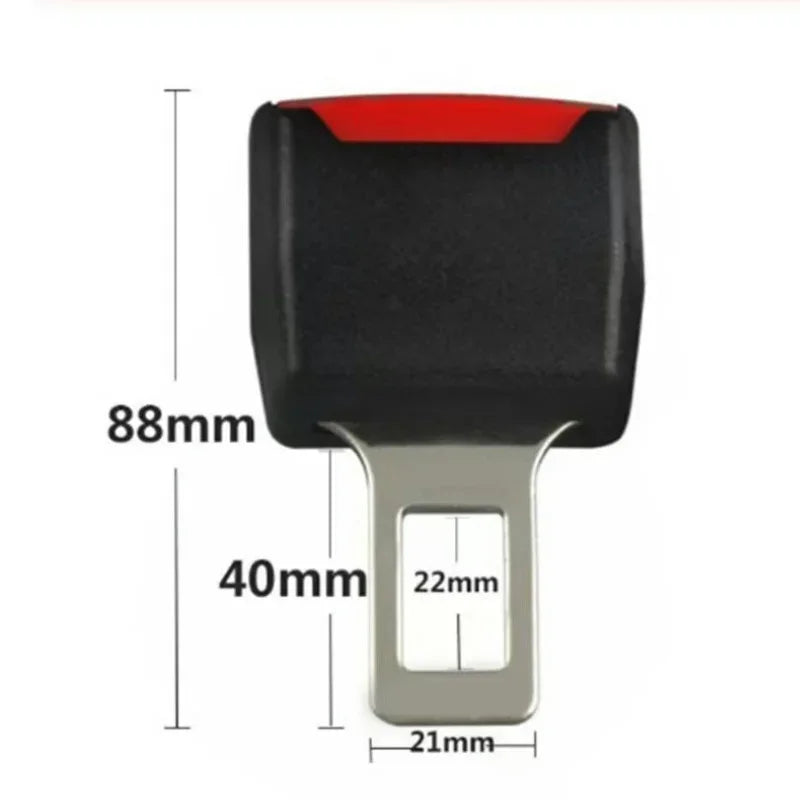 Eliteridegear car seat belt clip extender with safety buckle lock and thick socket insert for secure seatbelt extension.