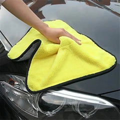 Eliteridegear microfiber cleaning towels set, thickened and soft, high water absorption plush towels for car washing and drying.