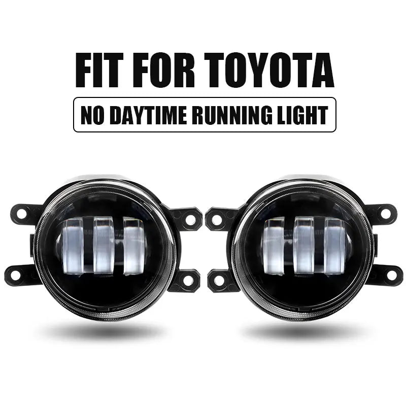 Eliteridegear 3-inch 30W LED fog light with 6000K white flat driving beam for off-road and driving illumination.