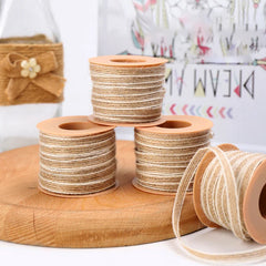 SQLzcCN Natural Jute Ribbon 5M for DIY Crafts and Gift Wrap
