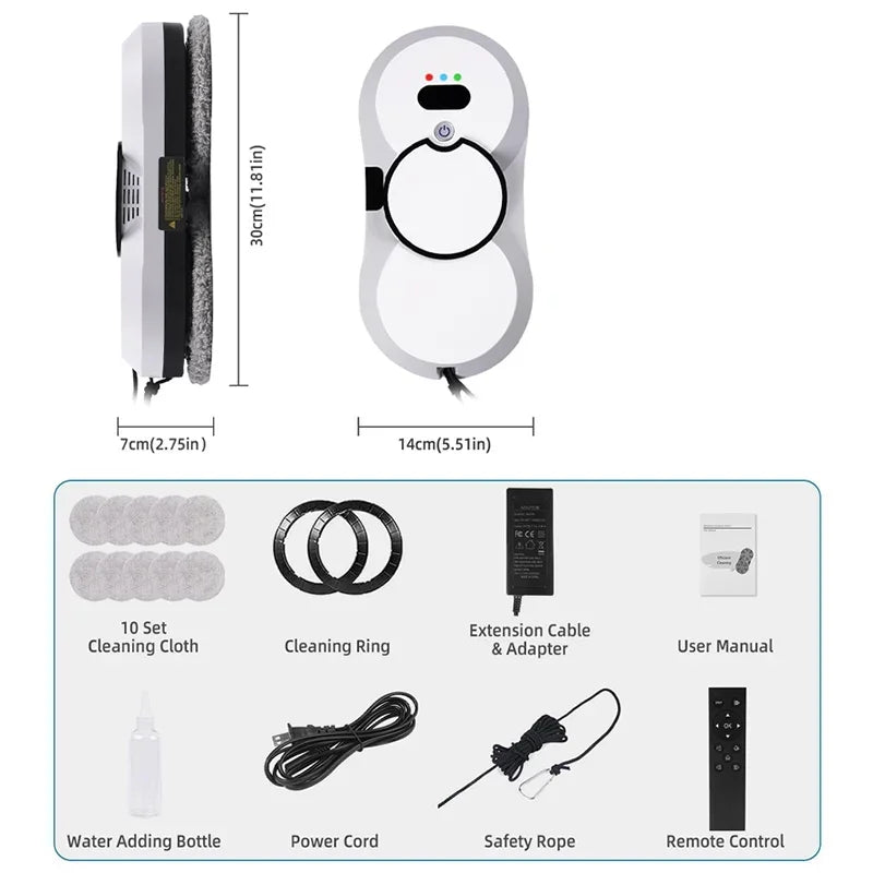 Zqoxinnova Robot Window Cleaner Pro Auto Clean Glass Home