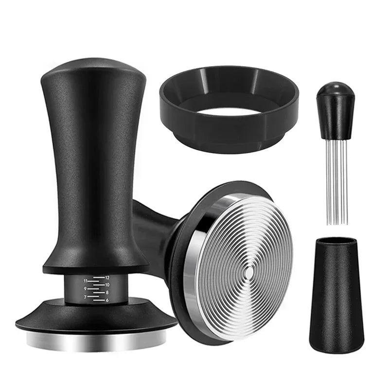 Stainless steel coffee tamper spring by Adistore, designed for tamping espresso grounds in professional and home coffee machines.