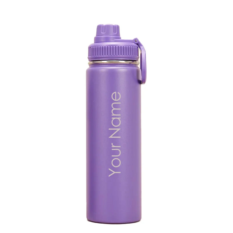 Adistore 24oz stainless steel insulated water bottle with vacuum sports cup, featuring a sleek, durable design for hydration on the go