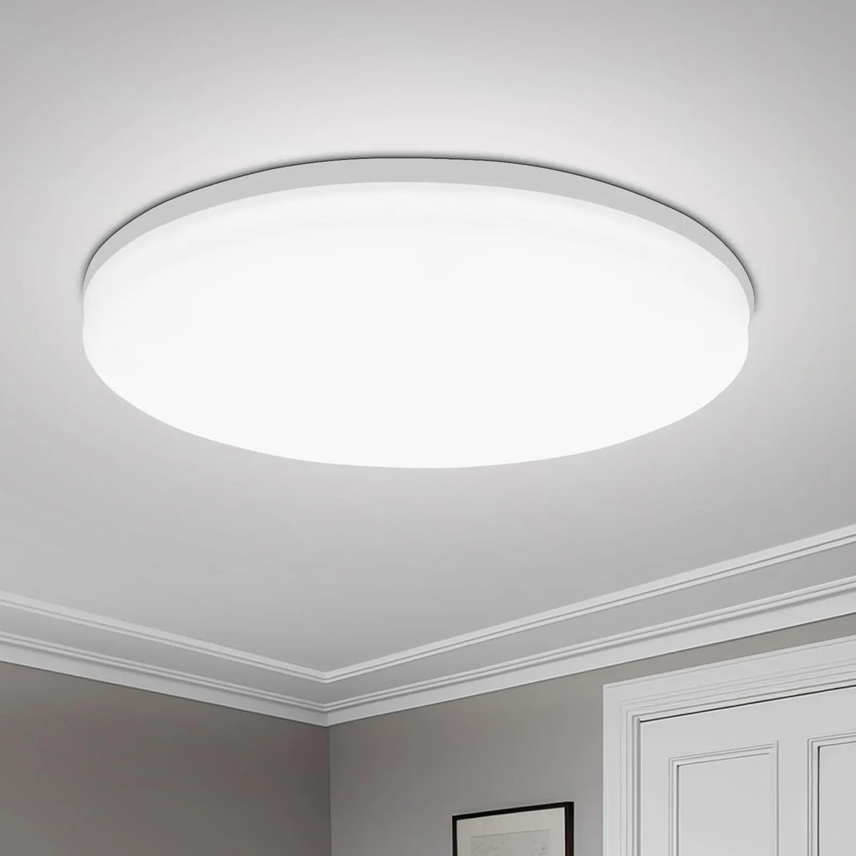 Round LED Ceiling Light – Modern Decorative Fixture for Living Room (18/24/36/48W)