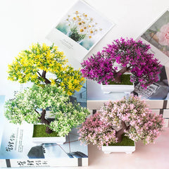 ZhejiangChoice Artificial Bonsai Small Tree Plant Decor Home