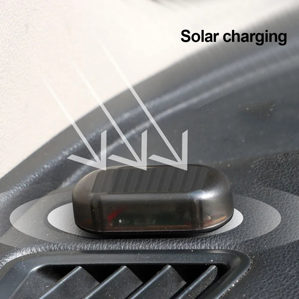 Eliteridegear solar-powered fake security light with LED flashing warning lamp for car anti-theft protection