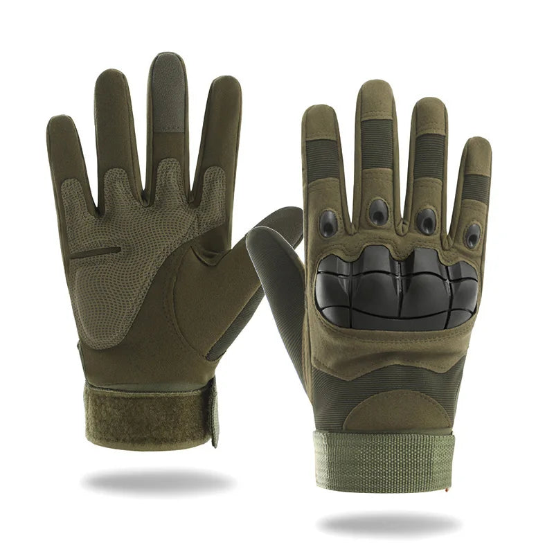 Eliteridegear outdoor tactical riding gloves with reinforced palms for biking, shooting, and mountaineering activities.