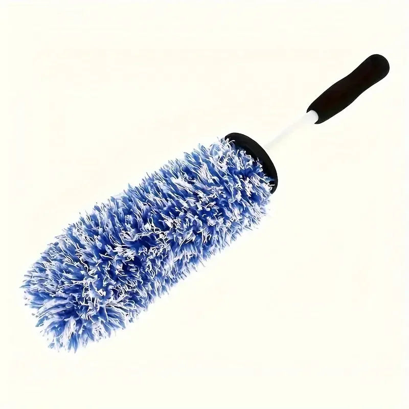 Eliteridegear Car Wash Super Brush with plush wheels, non-slip handle, ideal for cleaning rims, spokes, and wheel barrels.