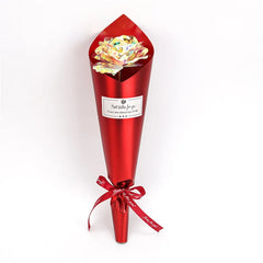 24K Gold Foil Galaxy Rose Gift for Valentine's Day Wedding
