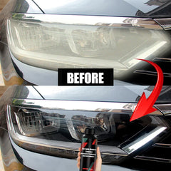 Eliteridegear car headlight polishing agent and scratch remover kit with repair fluid for headlight renewal and maintenance.