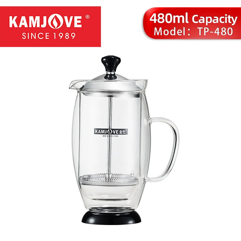 Elegant clear 900ml glass tea cup with infuser by Adistore, showcasing a stylish teapot for brewing loose leaf tea.