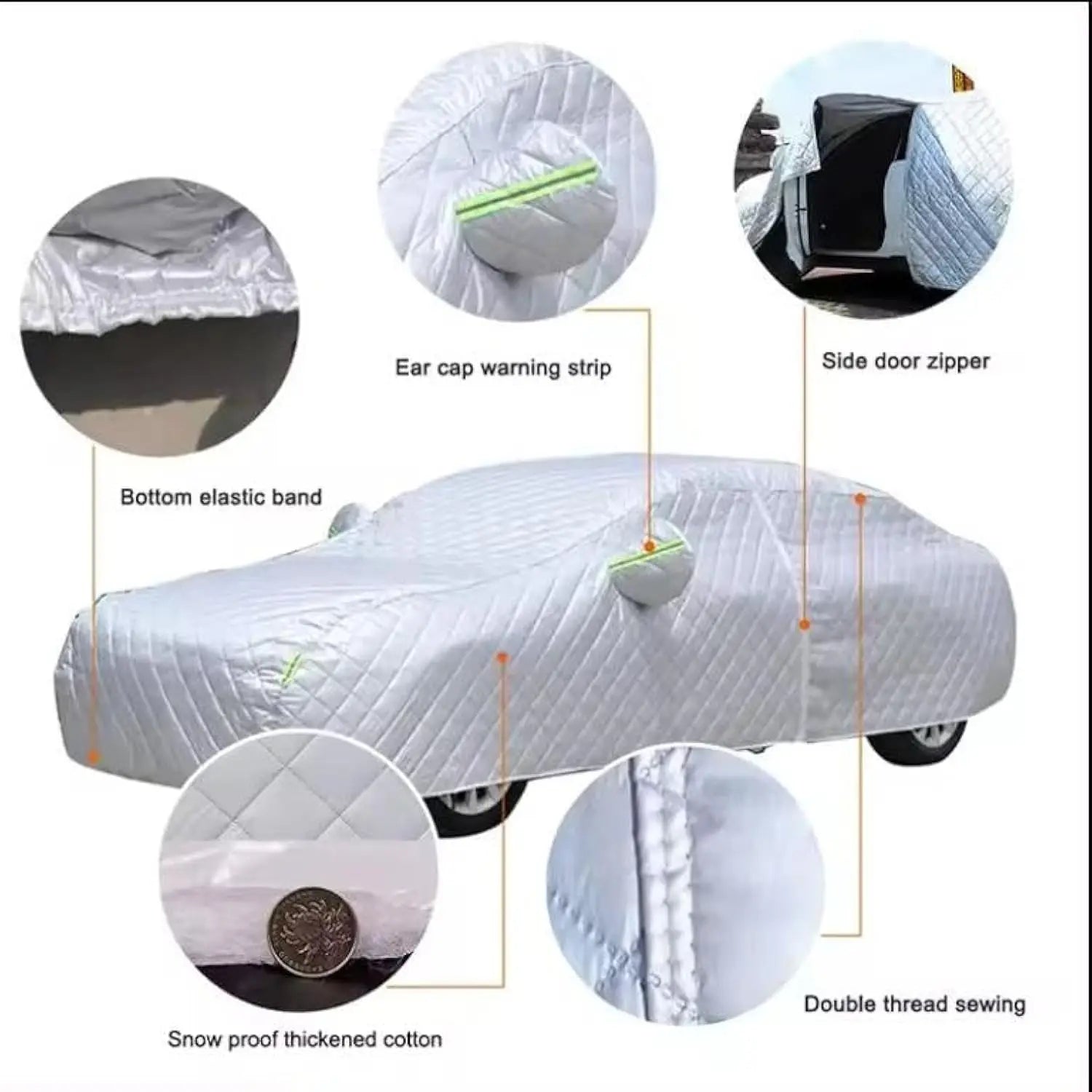 Eliteridegear hail protector car cover, waterproof and breathable, full set designed for customized hail-proof vehicle protection.