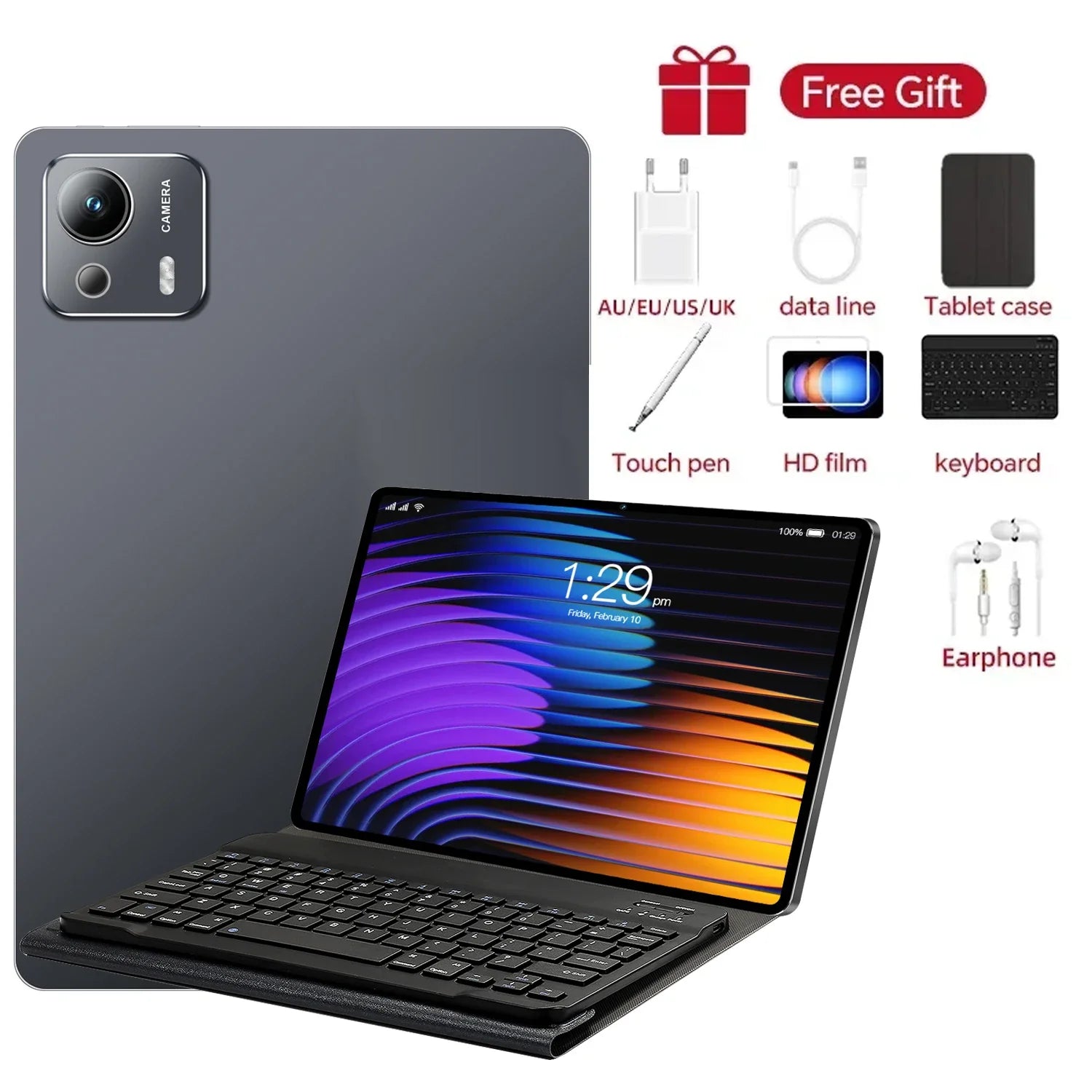Adistore Pad 7 Ultra tablet with 22GB RAM, 2TB storage, 5G connectivity, Snapdragon Gen3, running Android 15.