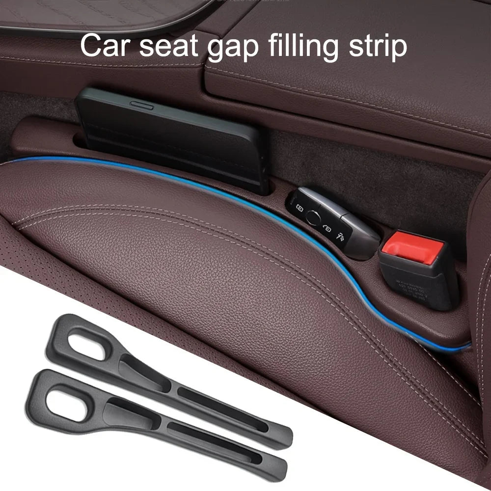 Eliteridegear 2-piece waterproof car seat gap filler organizer with grooves for storing small items in auto interior.