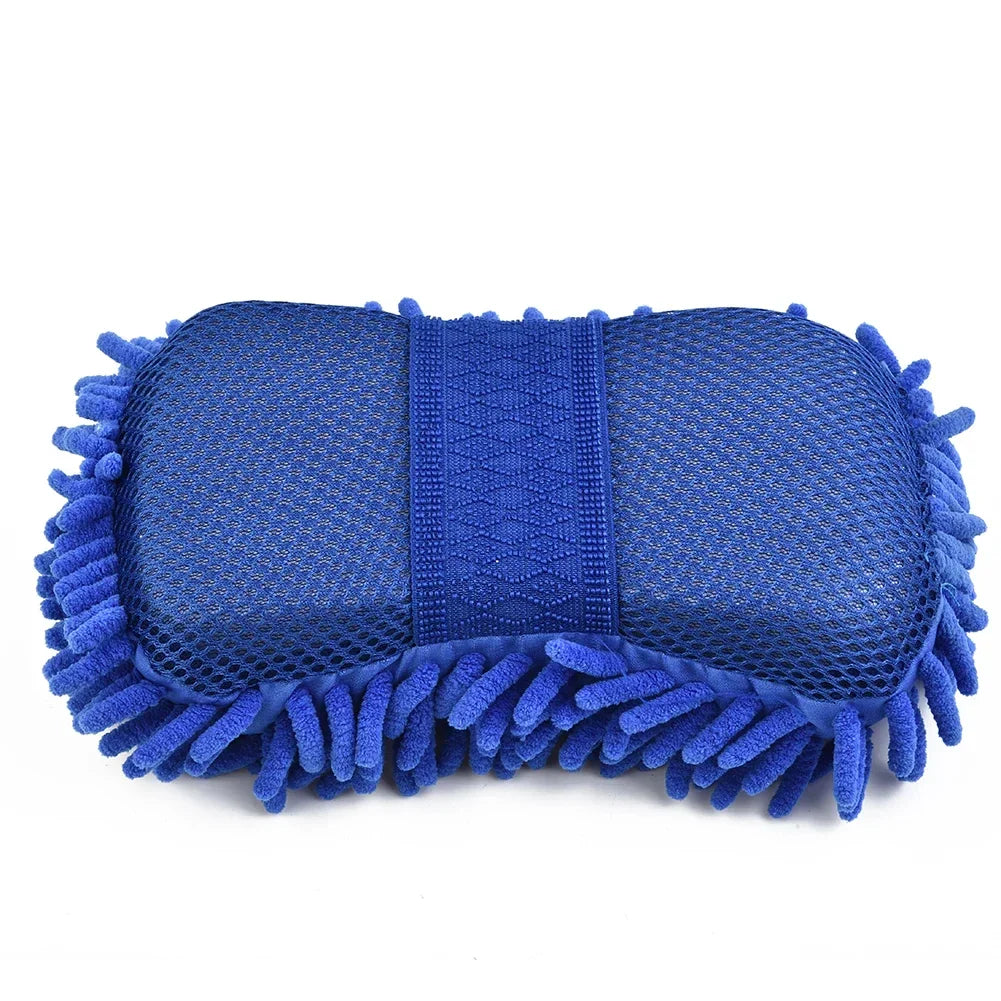 Eliteridegear ultra fine fiber car wash sponge brush for cleaning and detailing with gloves and care accessories