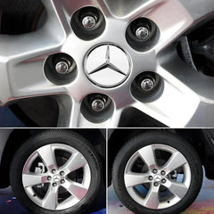 Set of 4/8 silver car wheel center caps with 75mm diameter for Benz rims, designed for all models, by Eliteridegear.