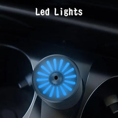 Eliteridegear mini car air purifier with negative ion technology, portable 12V deodorizer for travel and vehicle use.