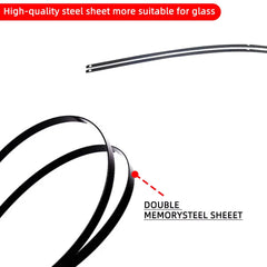 Eliteridegear J/U-shaped universal windshield wiper blade made of natural rubber in various sizes for car windshields.