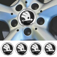4Pcs Wheel Centre Cap Black 60MM Wheel Center Hub Cover Wheel Center Hub Cap for Skoda Octavia Fabia