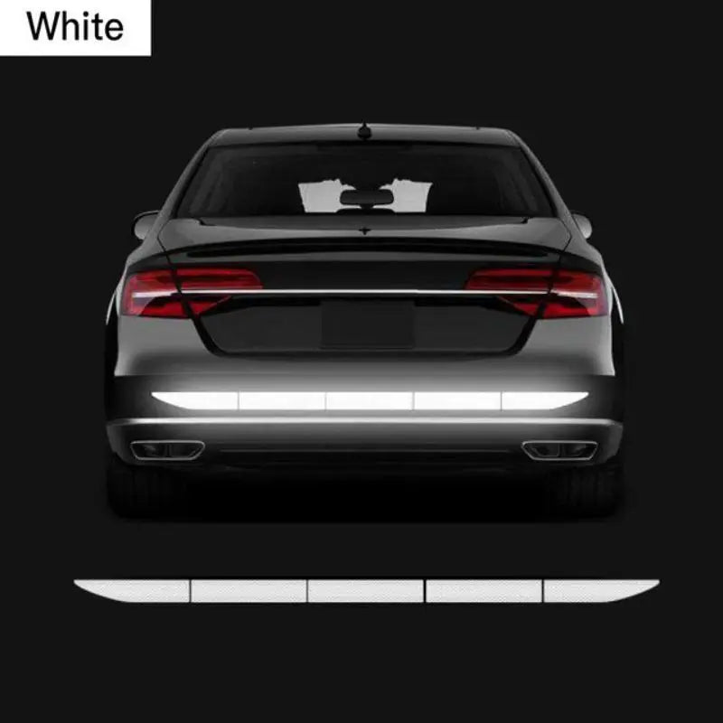 Reflective warning safety tape for cars, anti-collision strips for automobile trunks, exterior safety accessory by Eliteridegear.