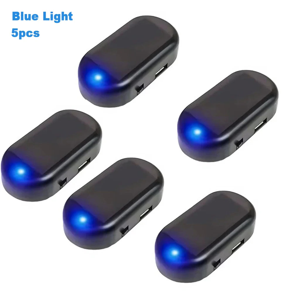 Eliteridegear solar-powered fake security light with LED flashing lamp, simulated dummy alarm for car anti-theft warning.