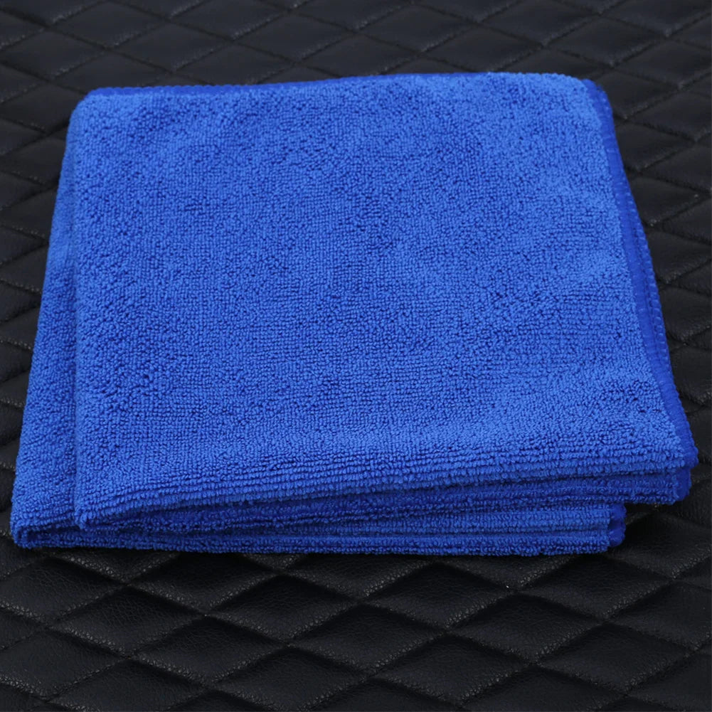Eliteridegear microfiber car cleaning towel, thickened and quick-drying, ideal for auto detailing, washing, waxing, and auto valeting.