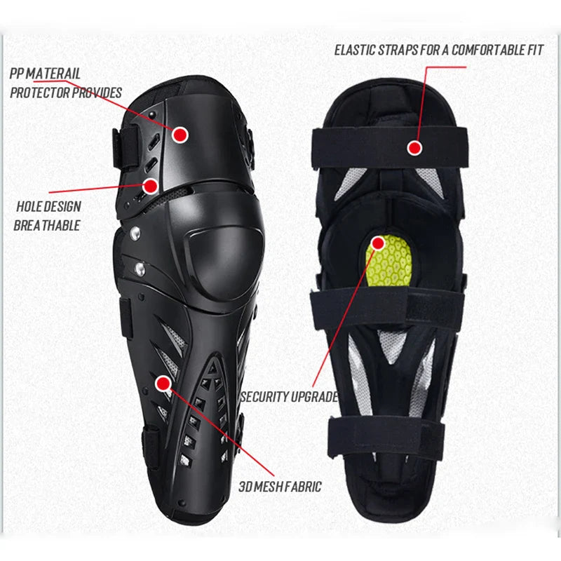 Eliteridegear SULAITE motorcycle knee pads for motocross, protective gear with padded design for motorcycle and MTB riding.