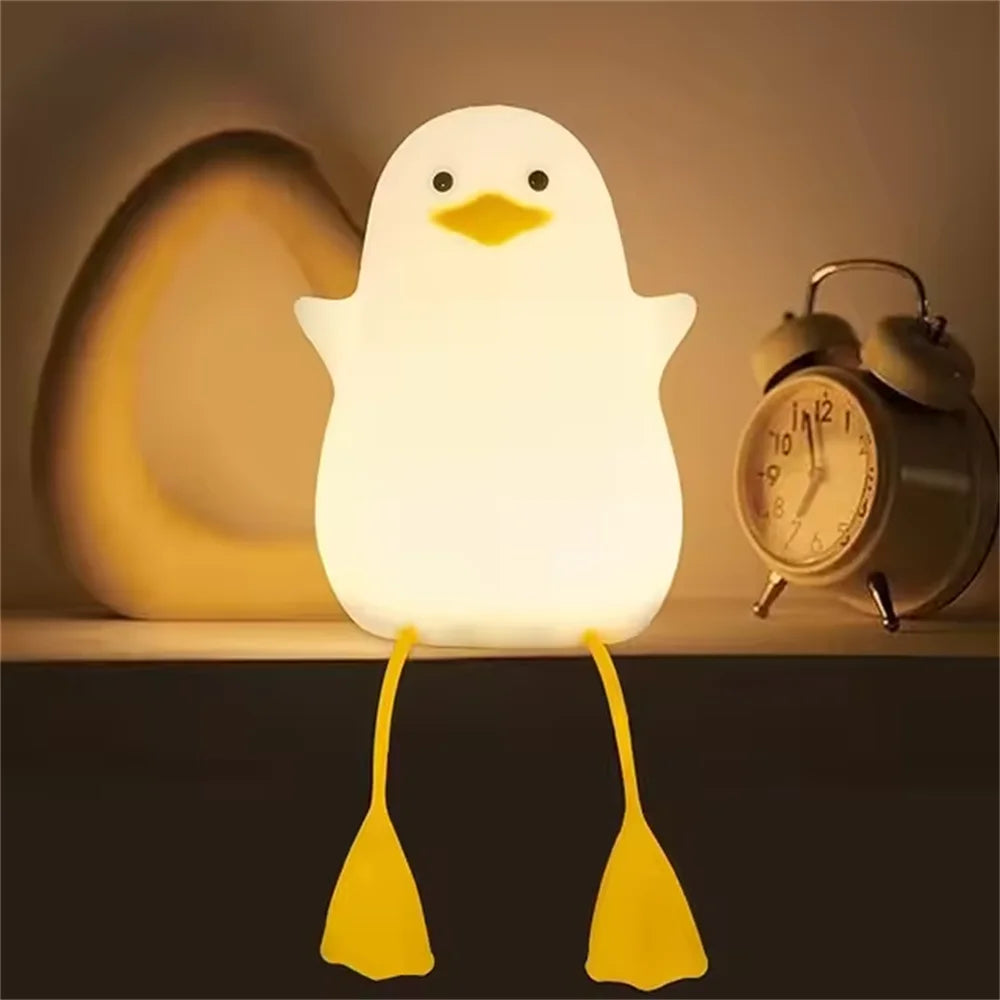 Cute bunny cartoon night light from shopxpress.uk, USB rechargeable bedside light with touch dimming for children's sleep.