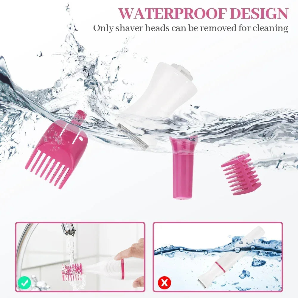 5 In 1 Body Hair Remover Epilator Trimmer Women Bikini Hair Leg Hair Portable Women Painless Razor Shaver Tool care