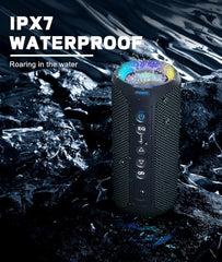 Ortizan Outdoor 40W Bluetooth Speaker Enhanced Bass IPX7