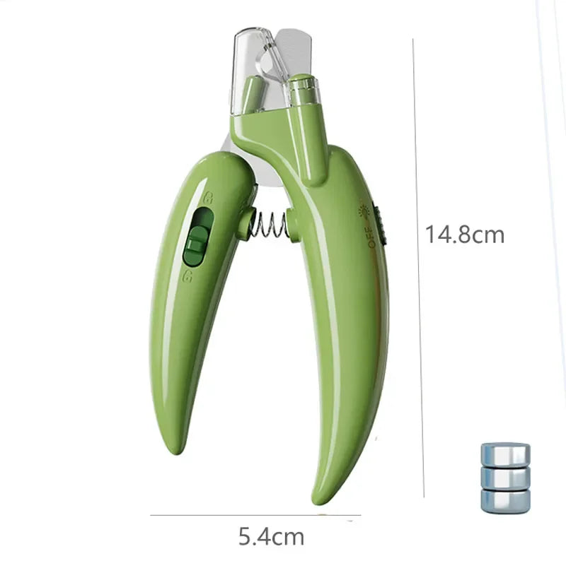 🐾 Professional Pet Nail Clippers with LED Light