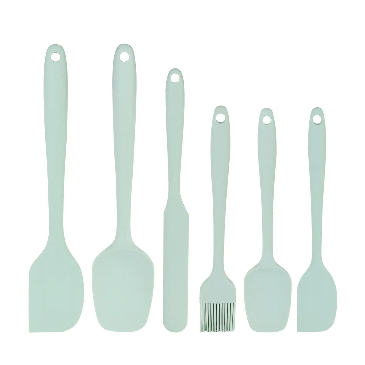 Choice Silicone Spatula Set 6 Piece Nonstick Dishwasher Safe For Home Cooks And Bakers Durable Flexible Heads