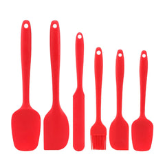 Choice Silicone Spatula Set 6 Piece Nonstick Dishwasher Safe For Home Cooks And Bakers Durable Flexible Heads