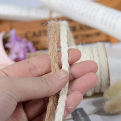 SQLzcCN Natural Jute Ribbon 5M for DIY Crafts and Gift Wrap