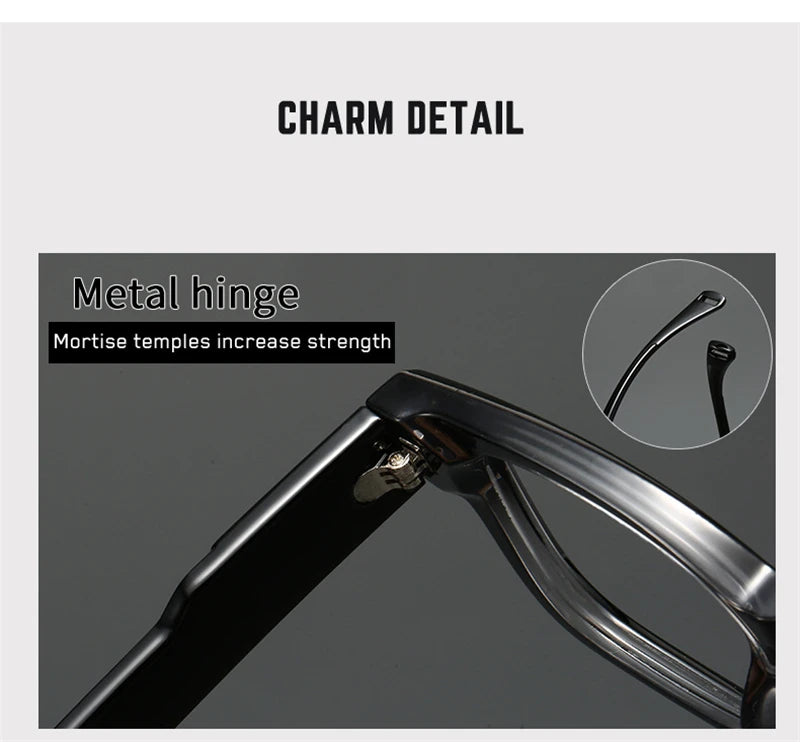 Men Square Anti Blue Light Computer Reading Glasses Frame Elderly Presbyopia Eyeglasses Spectacles +0.5+0.75+1.25+1.75+2.25+2.75