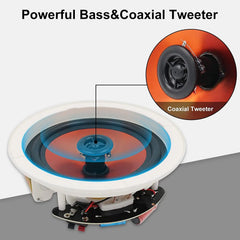 Herdio Bluetooth Ceiling Speakers 6.5 Inch For Home Theater