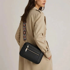 Retro classic women's crossbody square shoulder bag by Adistore, featuring a vintage-inspired design and compact, stylish look.