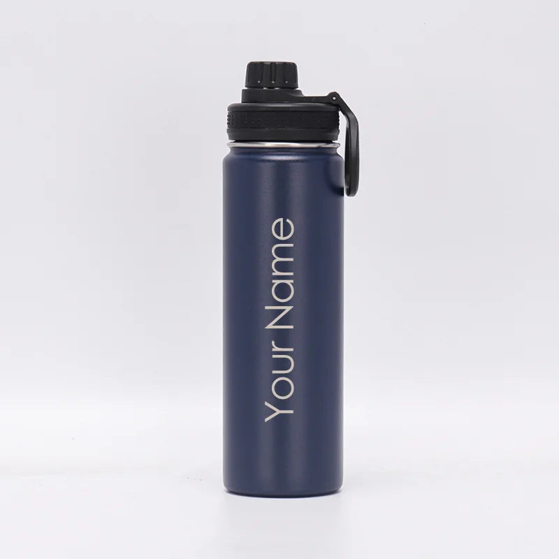 304 stainless steel insulated water bottle, 24oz vacuum sports cup with sleek design and spill-proof lid by Adistore