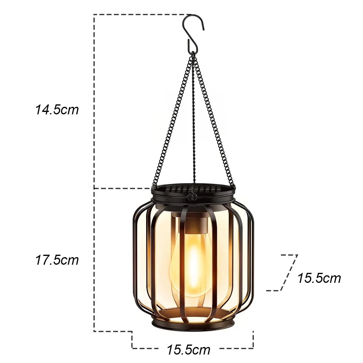 Solar Lantern LED Light – Garden Ambient Sensor