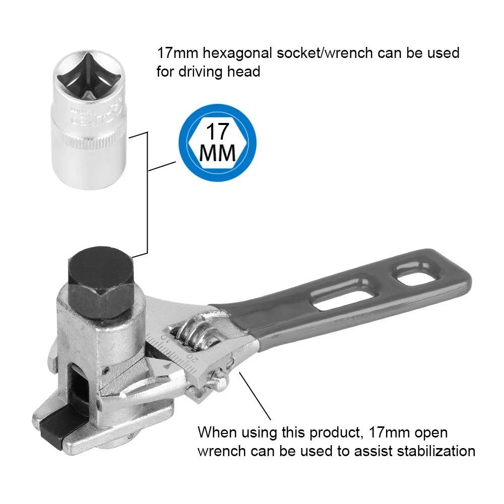 Eliteridegear hydraulic shock absorber removal tool with claw ball head for suspension disassembly and car suspension repairs.