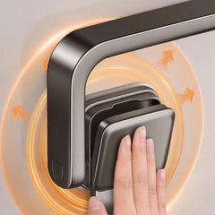Ruithoe Suction Cup Folding Towel Rack No Drill Wall Mount For Apartment 30 40 50 cm