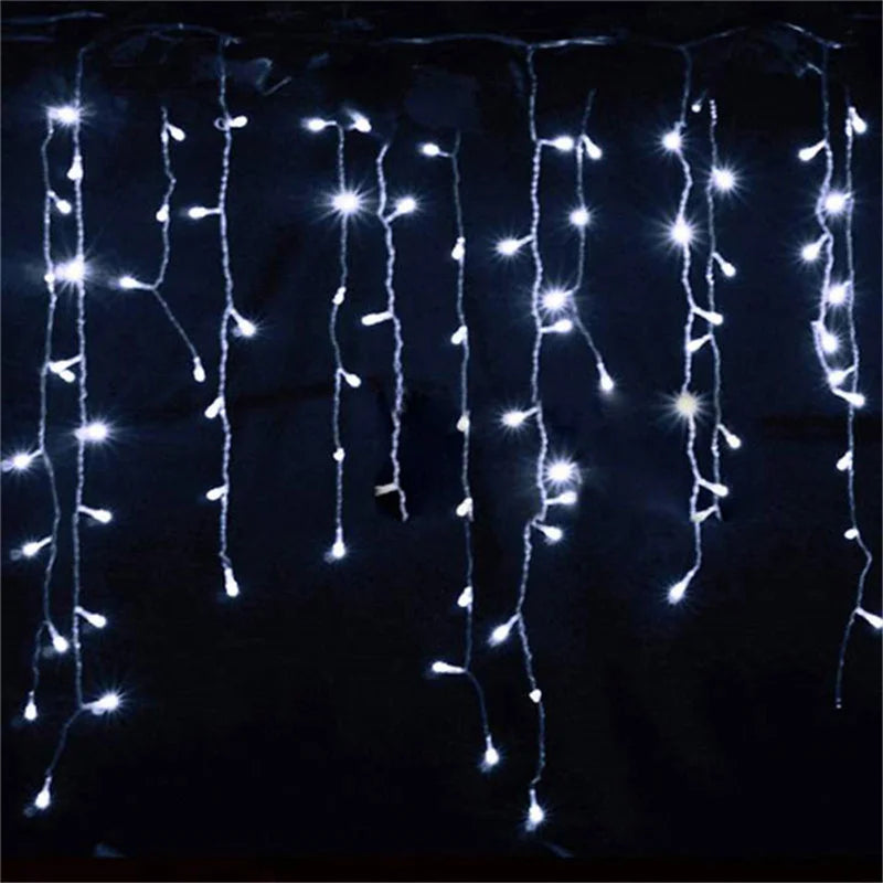 LSDM Outdoor Christmas Curtain LED Lights 5m 0.4-0.6m Home