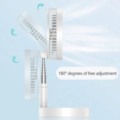 Haoyunma Camping Telescopic Portable USB Folding Fan Remote