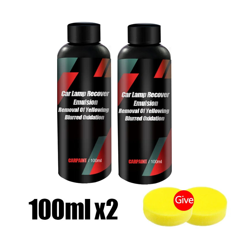 Eliteridegear car headlight polishing agent and scratch remover liquid kit for headlight renewal and maintenance.