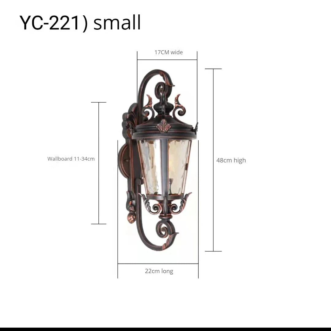 Bangerk European Outdoor Wall Light IP65 Waterproof LED